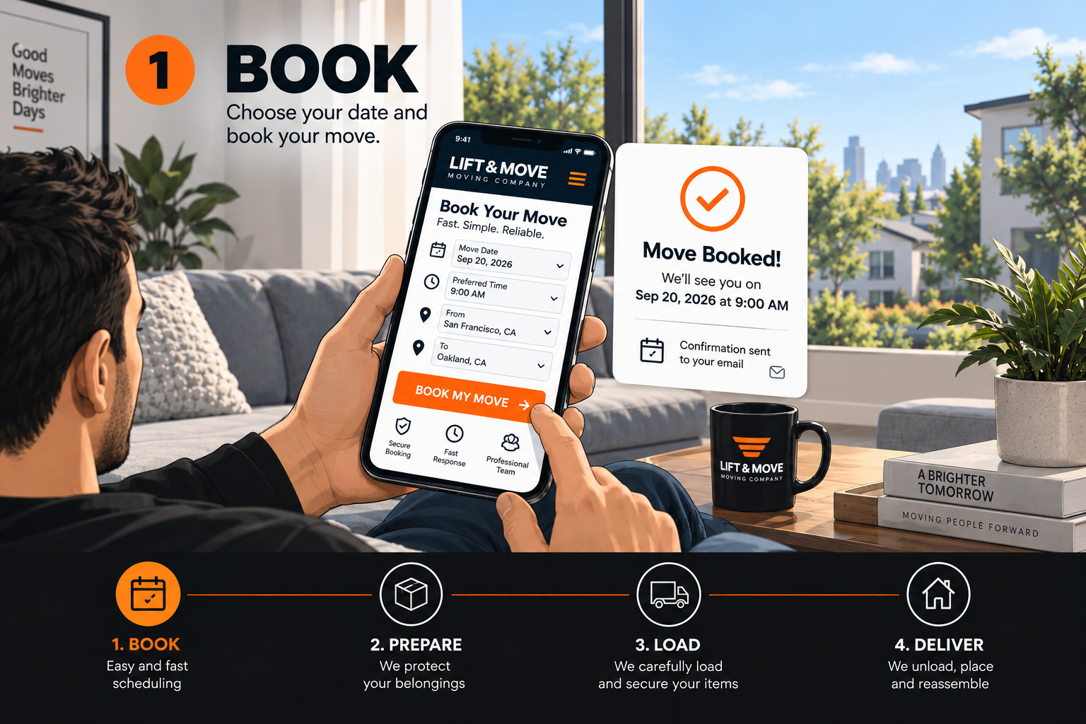 Book your move with Lift & Move